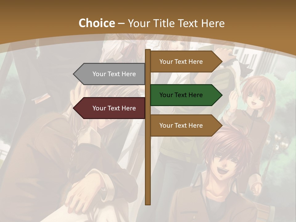 A Group Of People Standing In Front Of A Building PowerPoint Template