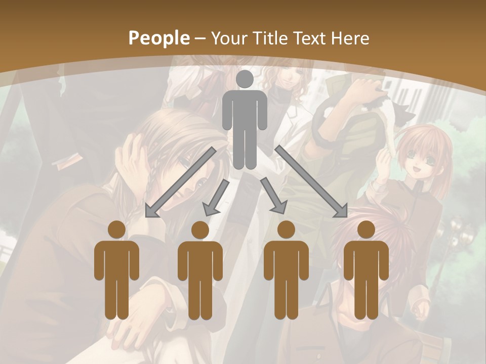 A Group Of People Standing In Front Of A Building PowerPoint Template