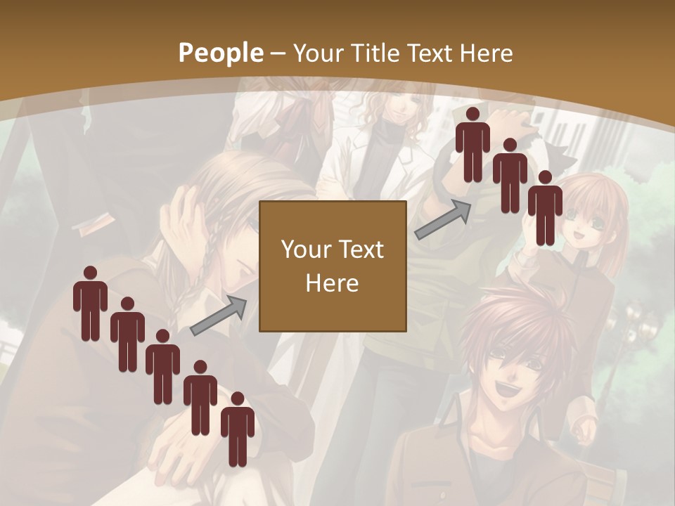 A Group Of People Standing In Front Of A Building PowerPoint Template