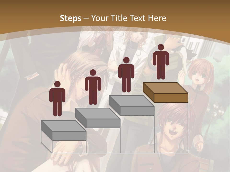 A Group Of People Standing In Front Of A Building PowerPoint Template