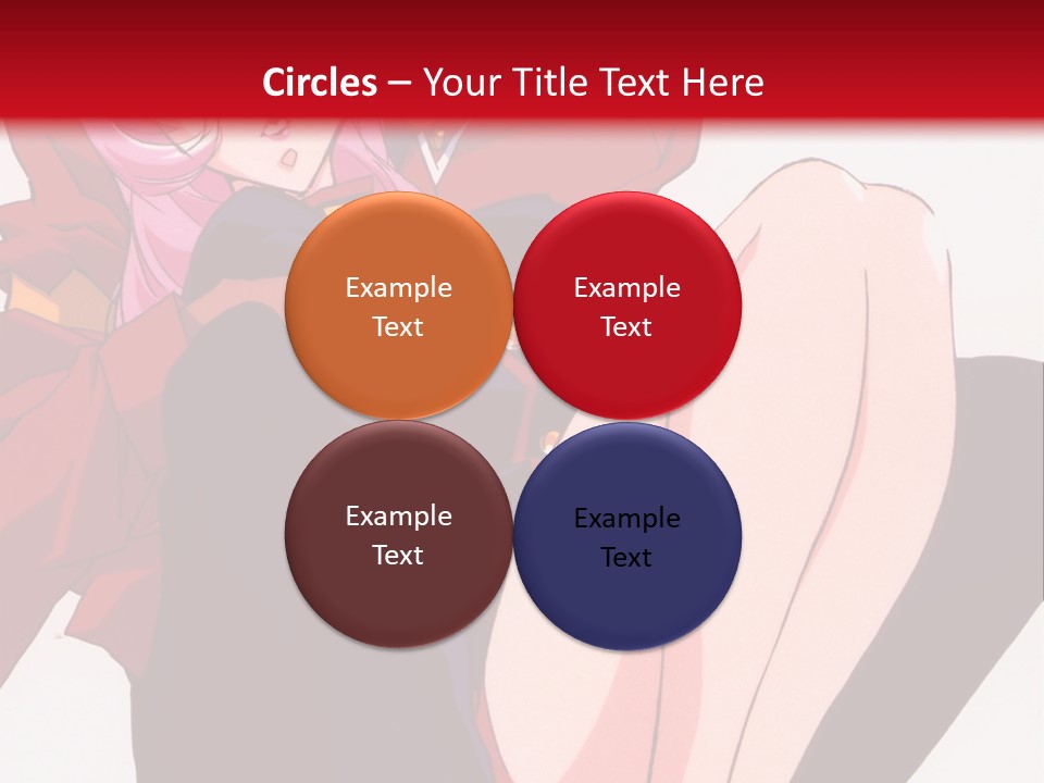 A Couple Of Anime Characters Sitting Next To Each Other PowerPoint Template