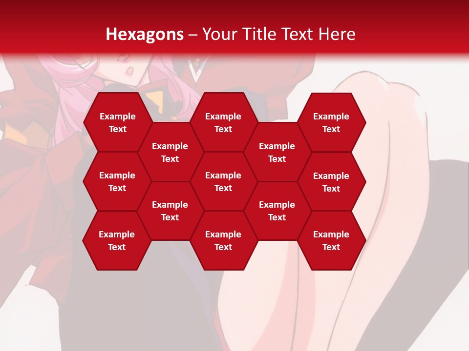 A Couple Of Anime Characters Sitting Next To Each Other PowerPoint Template