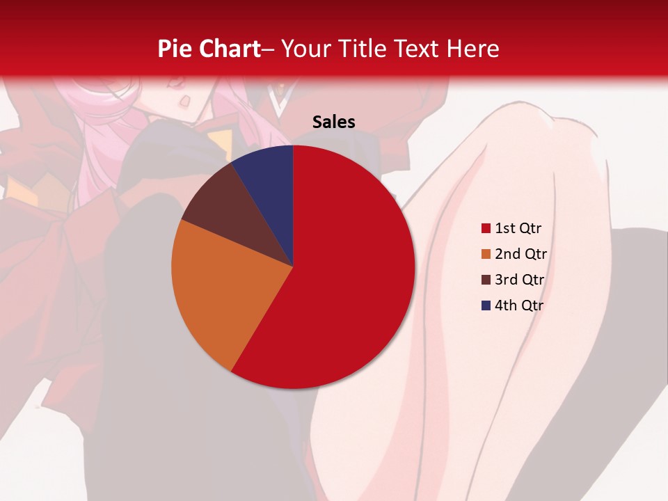 A Couple Of Anime Characters Sitting Next To Each Other PowerPoint Template