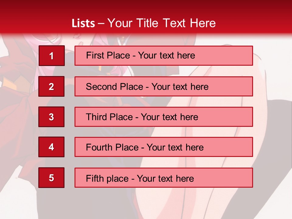 A Couple Of Anime Characters Sitting Next To Each Other PowerPoint Template