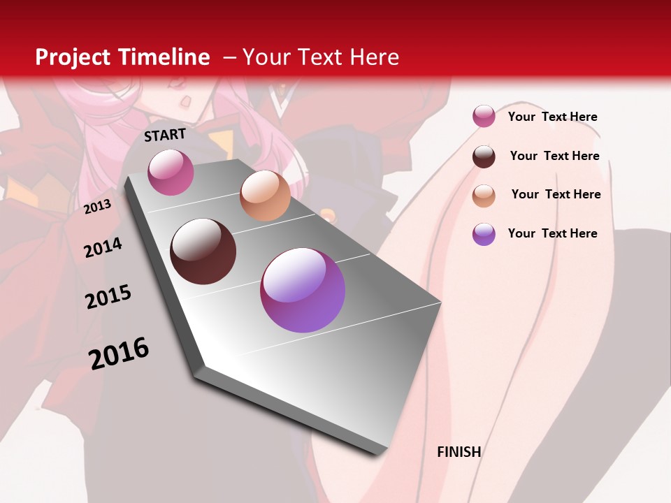 A Couple Of Anime Characters Sitting Next To Each Other PowerPoint Template