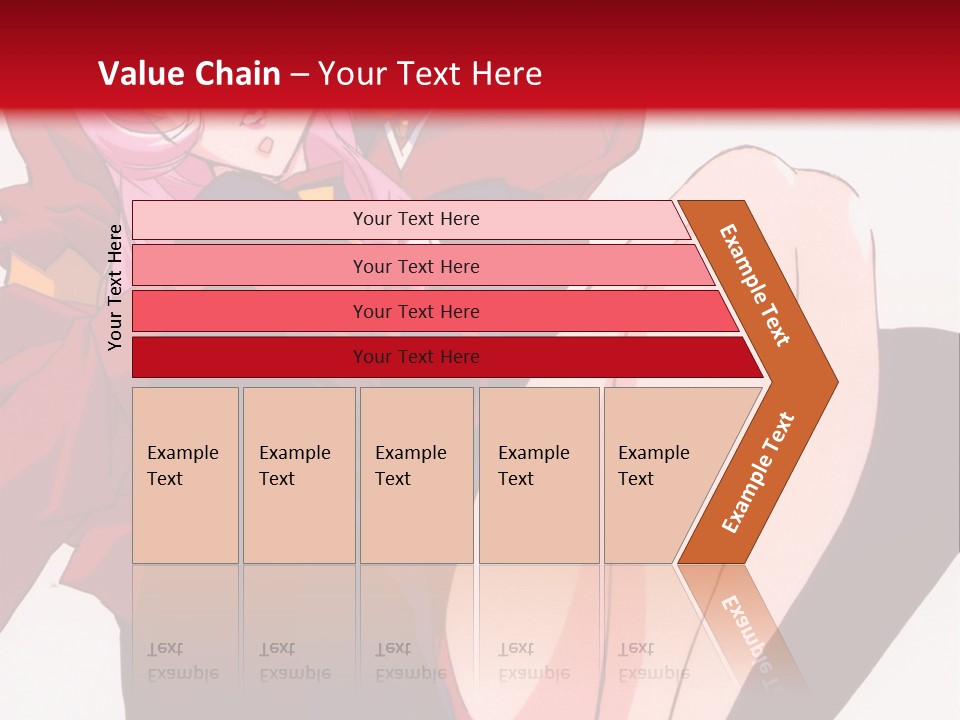 A Couple Of Anime Characters Sitting Next To Each Other PowerPoint Template