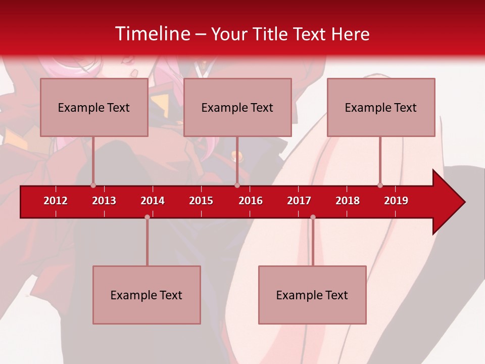 A Couple Of Anime Characters Sitting Next To Each Other PowerPoint Template