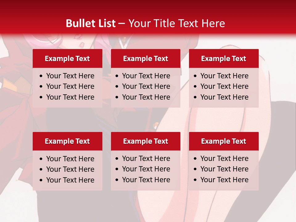 A Couple Of Anime Characters Sitting Next To Each Other PowerPoint Template