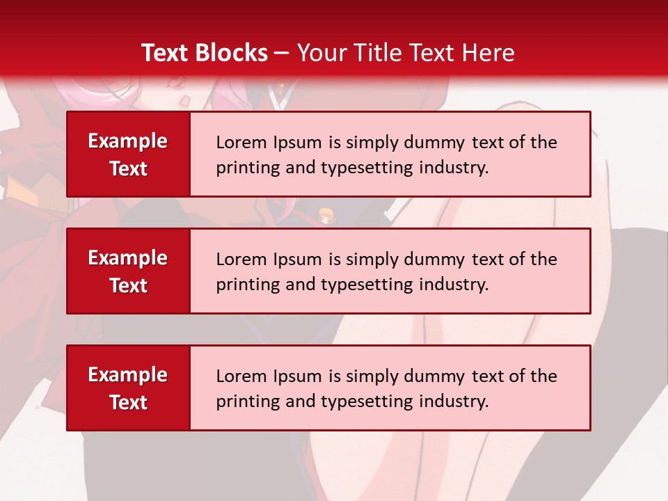 A Couple Of Anime Characters Sitting Next To Each Other PowerPoint Template