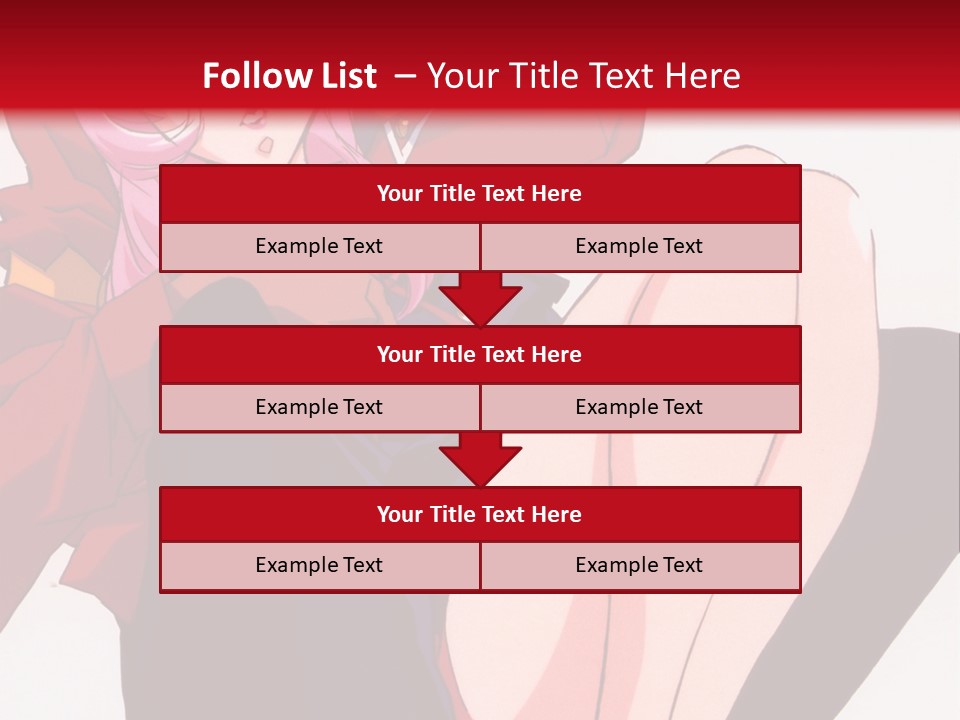 A Couple Of Anime Characters Sitting Next To Each Other PowerPoint Template