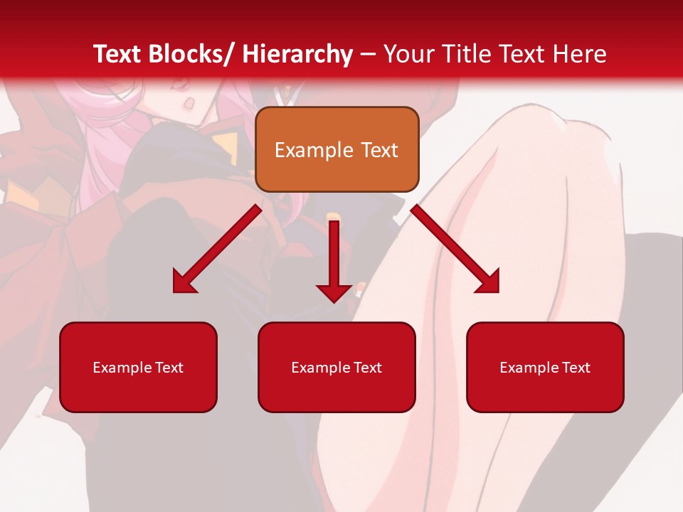 A Couple Of Anime Characters Sitting Next To Each Other PowerPoint Template
