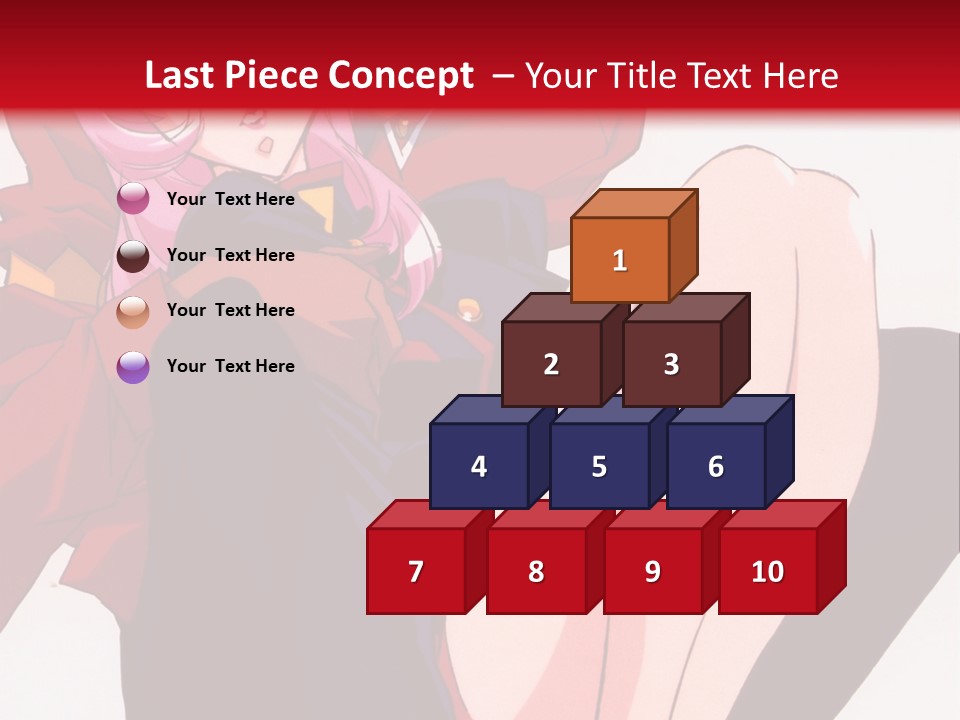 A Couple Of Anime Characters Sitting Next To Each Other PowerPoint Template