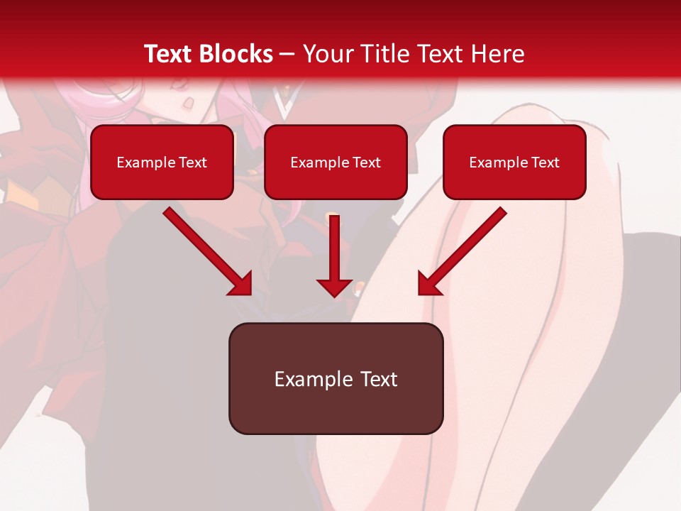 A Couple Of Anime Characters Sitting Next To Each Other PowerPoint Template
