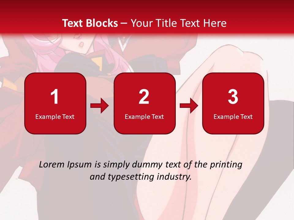 A Couple Of Anime Characters Sitting Next To Each Other PowerPoint Template