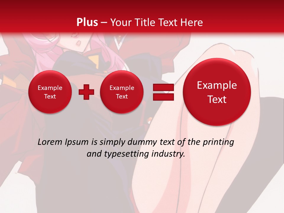 A Couple Of Anime Characters Sitting Next To Each Other PowerPoint Template