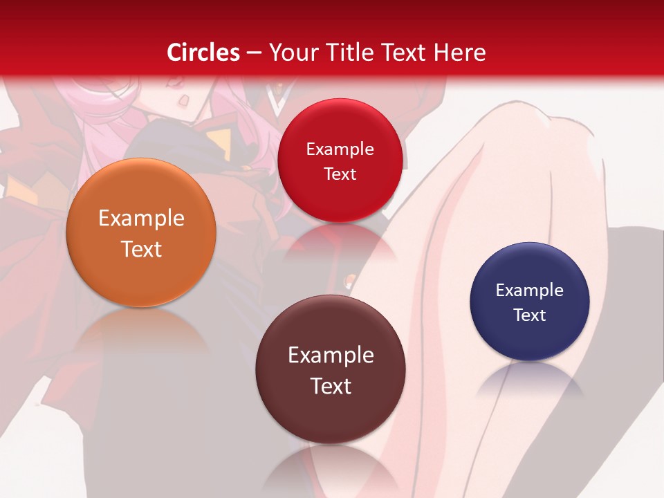 A Couple Of Anime Characters Sitting Next To Each Other PowerPoint Template