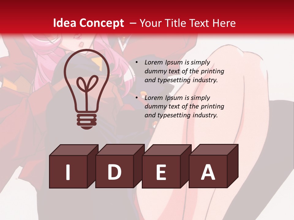 A Couple Of Anime Characters Sitting Next To Each Other PowerPoint Template