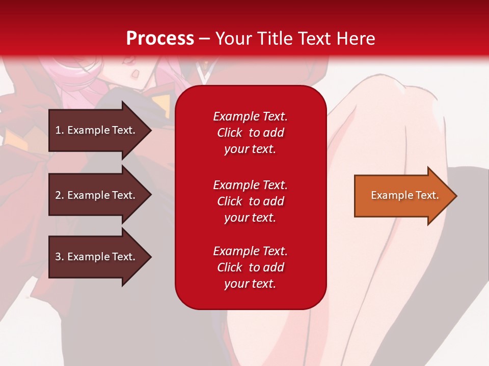A Couple Of Anime Characters Sitting Next To Each Other PowerPoint Template