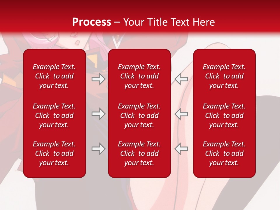A Couple Of Anime Characters Sitting Next To Each Other PowerPoint Template