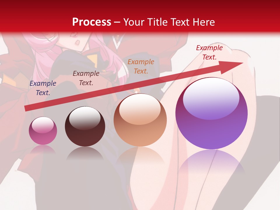 A Couple Of Anime Characters Sitting Next To Each Other PowerPoint Template