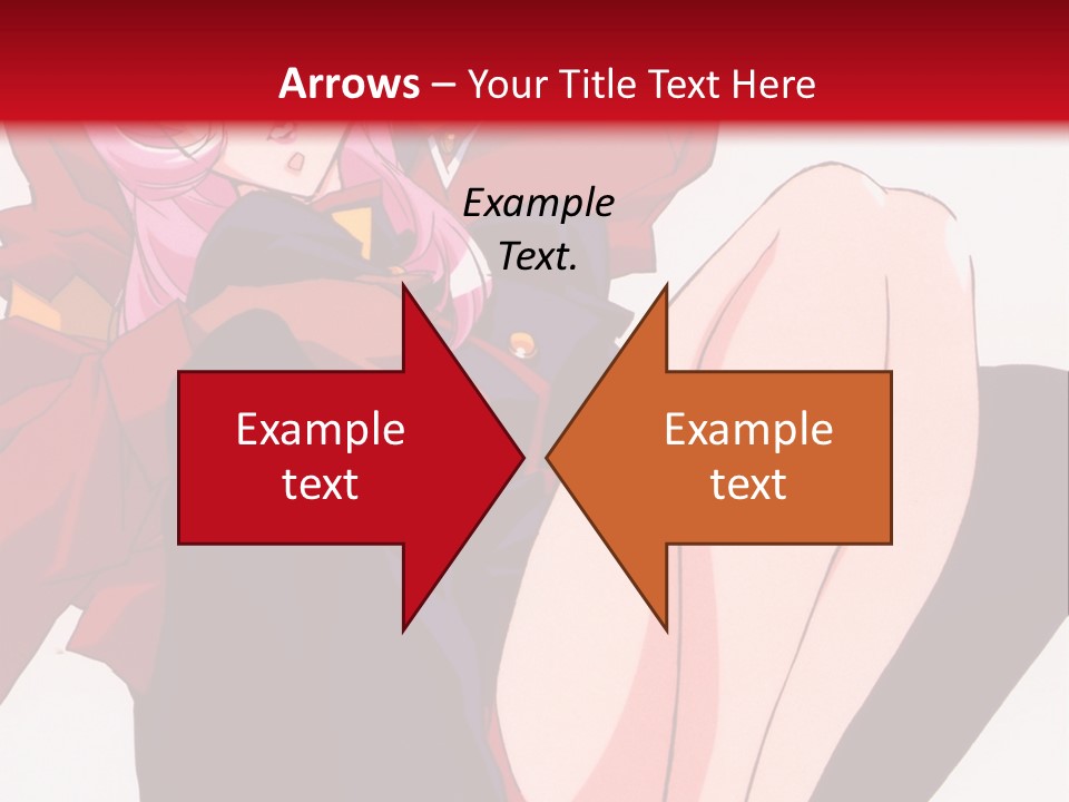A Couple Of Anime Characters Sitting Next To Each Other PowerPoint Template