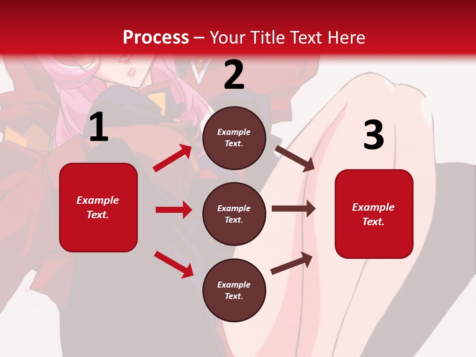 A Couple Of Anime Characters Sitting Next To Each Other PowerPoint Template