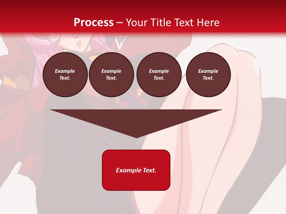 A Couple Of Anime Characters Sitting Next To Each Other PowerPoint Template