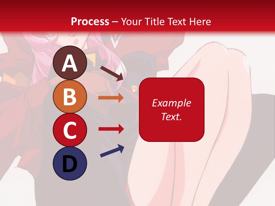 A Couple Of Anime Characters Sitting Next To Each Other PowerPoint Template