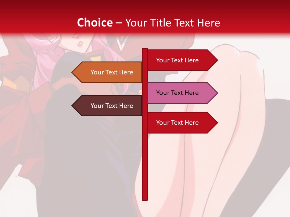 A Couple Of Anime Characters Sitting Next To Each Other PowerPoint Template