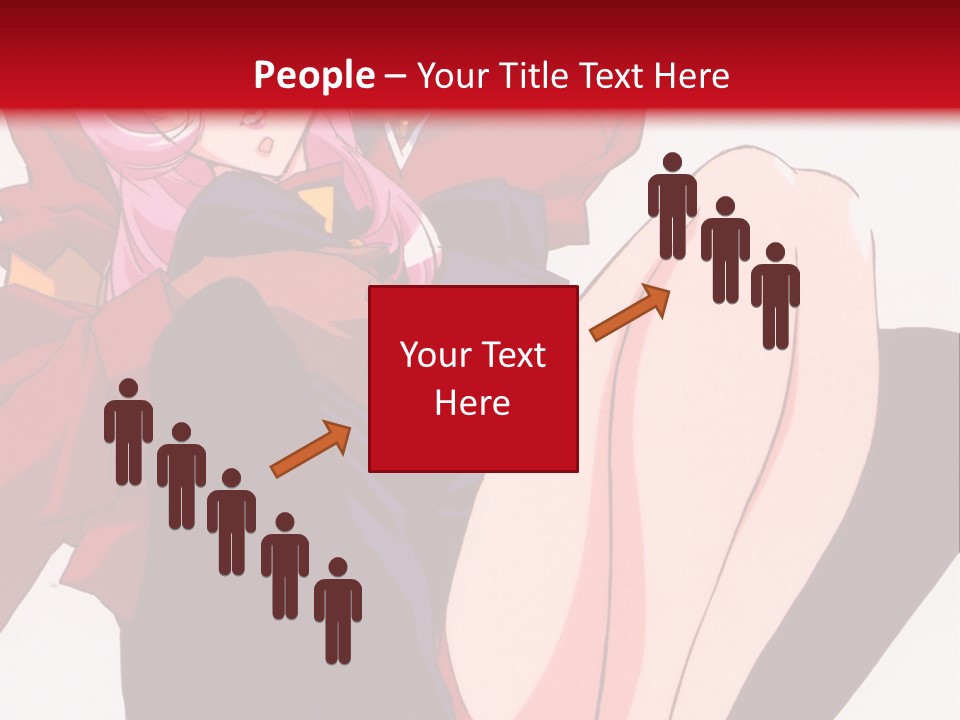 A Couple Of Anime Characters Sitting Next To Each Other PowerPoint Template