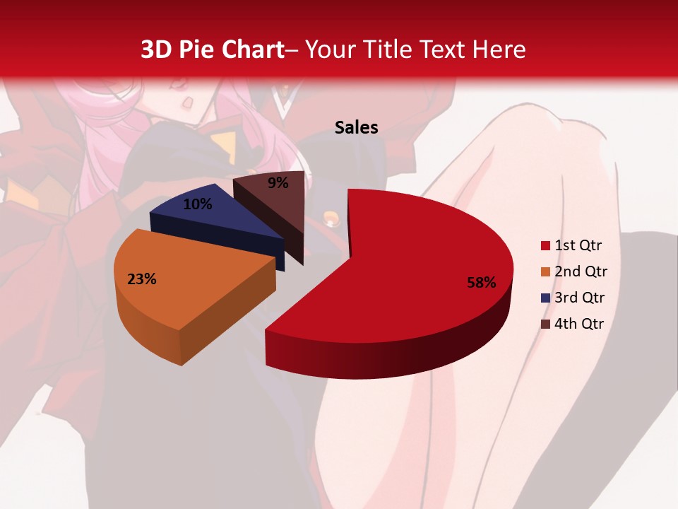 A Couple Of Anime Characters Sitting Next To Each Other PowerPoint Template