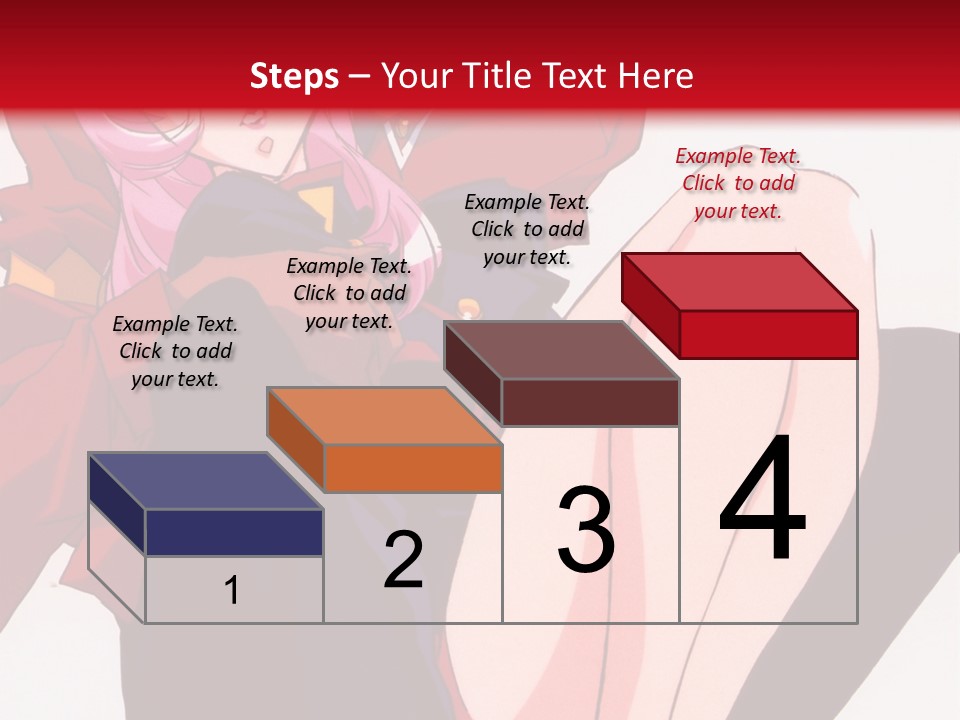 A Couple Of Anime Characters Sitting Next To Each Other PowerPoint Template