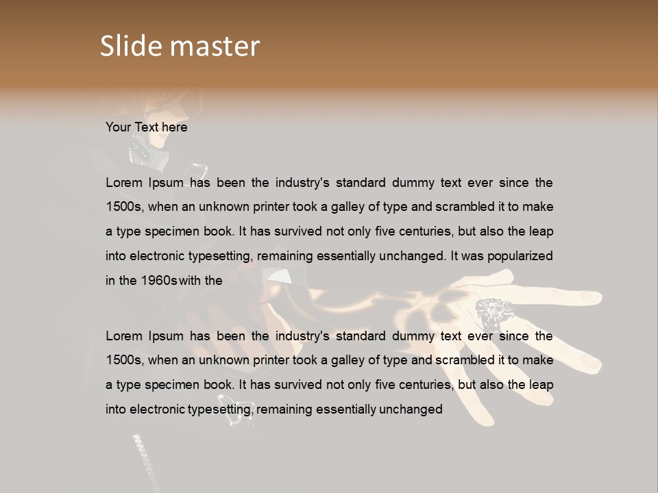 A Person Holding A Hand With A Glove On It PowerPoint Template