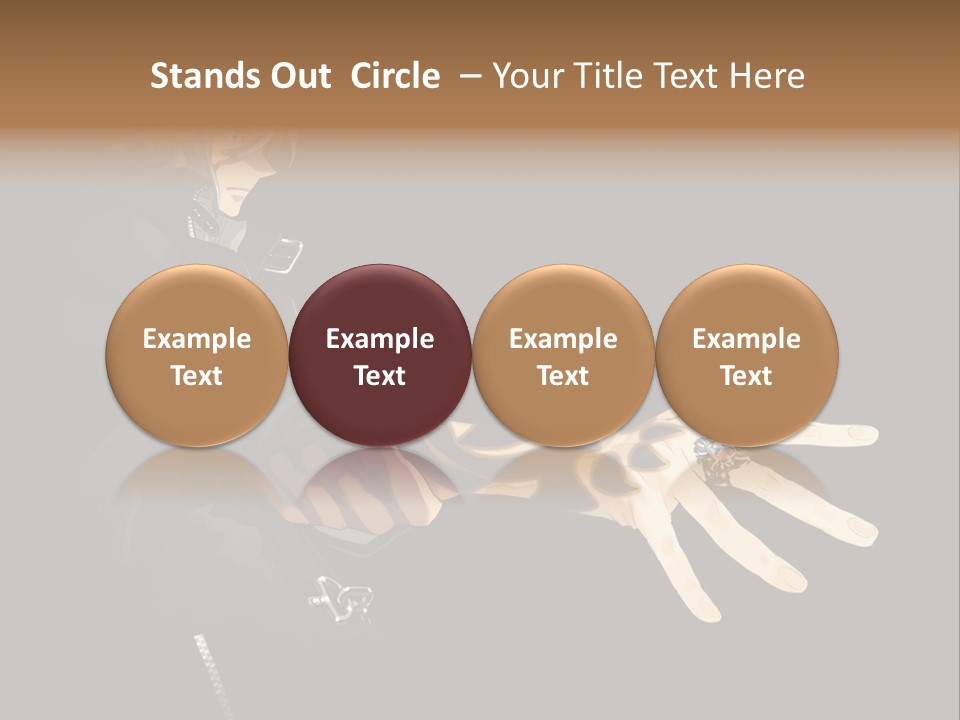 A Person Holding A Hand With A Glove On It PowerPoint Template