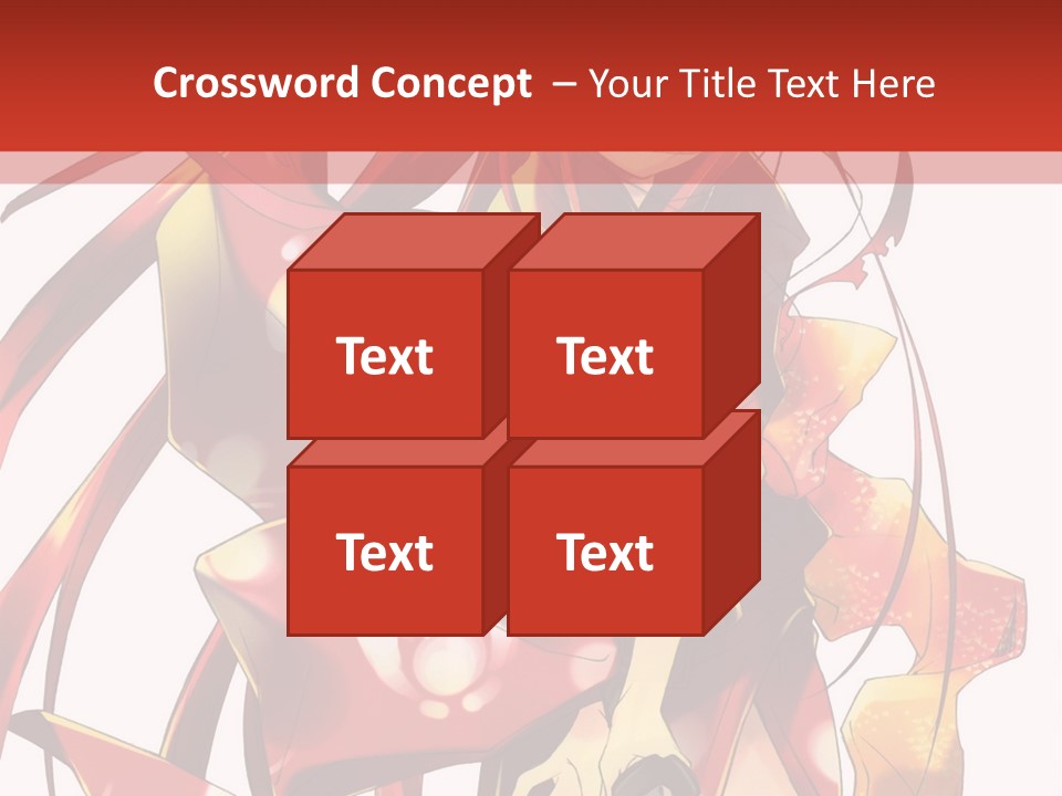 A Woman In A Red Dress With Long Hair PowerPoint Template