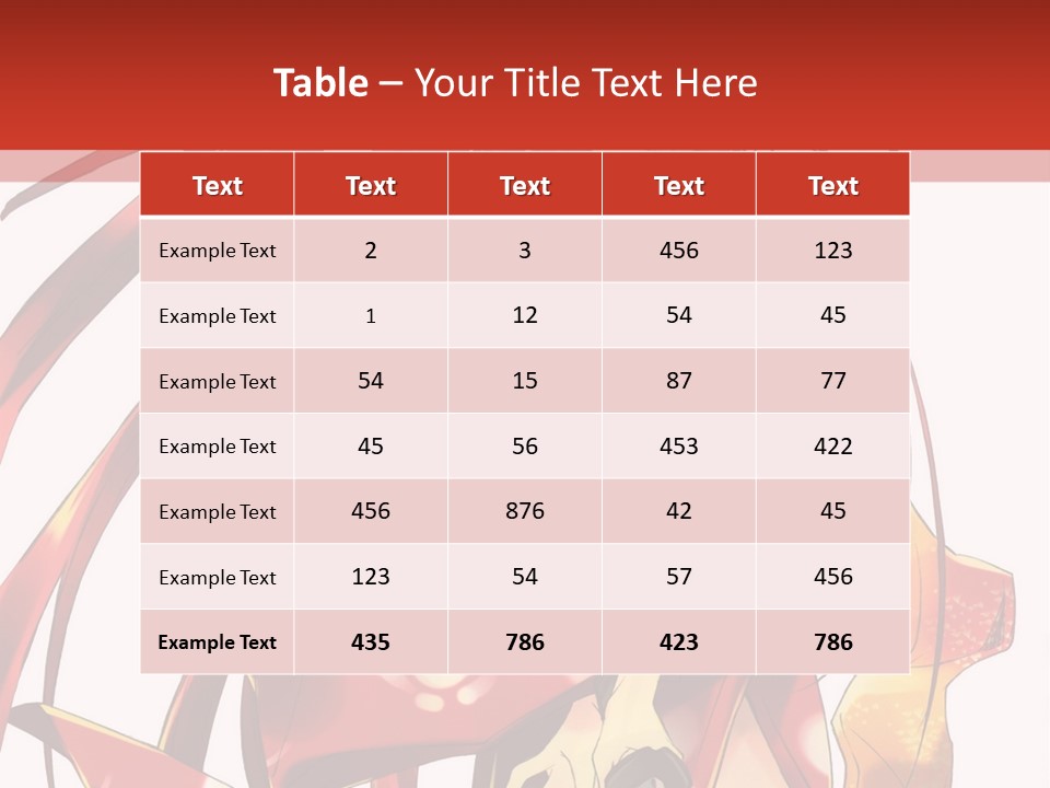 A Woman In A Red Dress With Long Hair PowerPoint Template