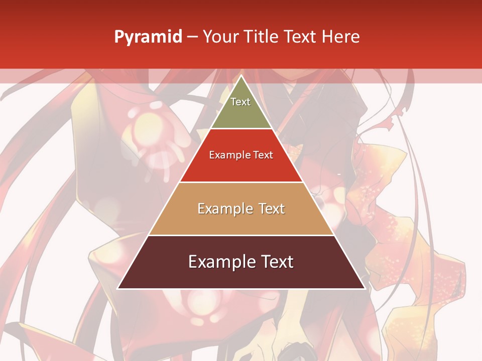 A Woman In A Red Dress With Long Hair PowerPoint Template