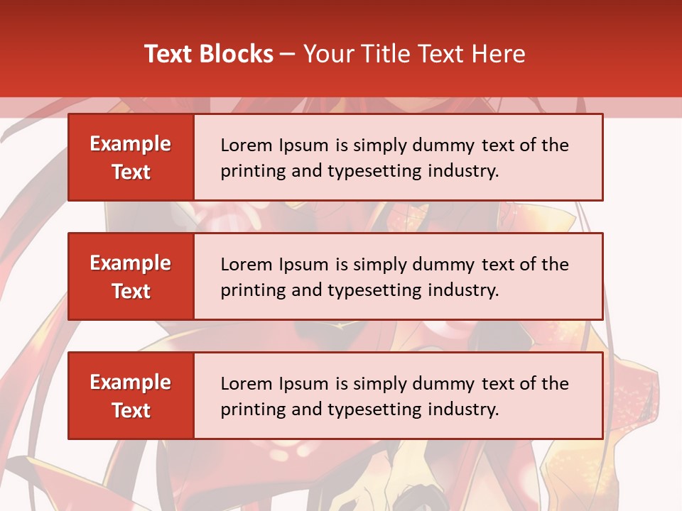 A Woman In A Red Dress With Long Hair PowerPoint Template