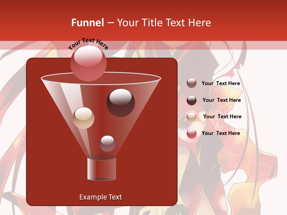 A Woman In A Red Dress With Long Hair PowerPoint Template