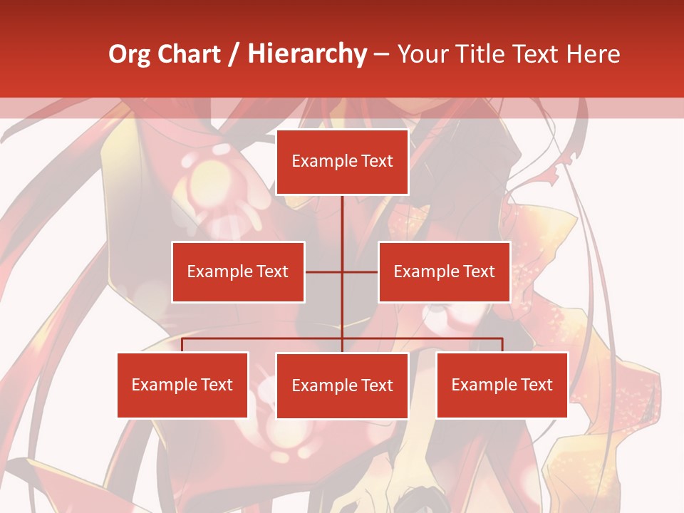 A Woman In A Red Dress With Long Hair PowerPoint Template