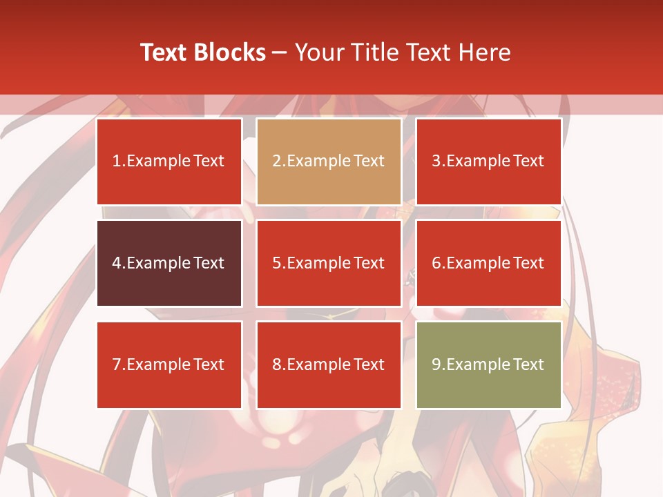 A Woman In A Red Dress With Long Hair PowerPoint Template