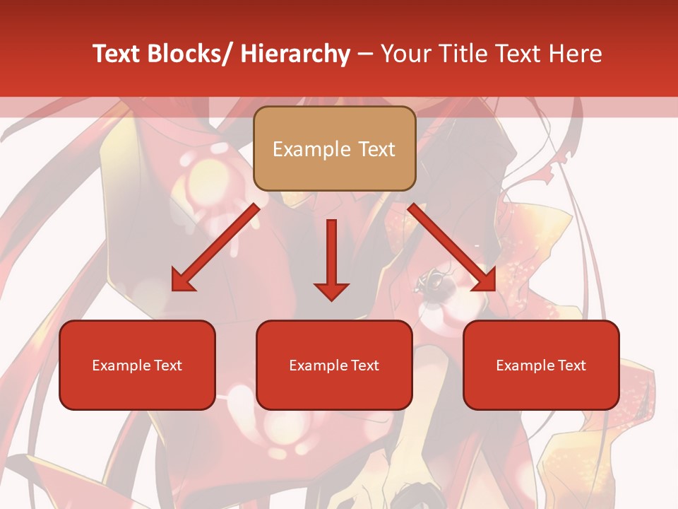 A Woman In A Red Dress With Long Hair PowerPoint Template