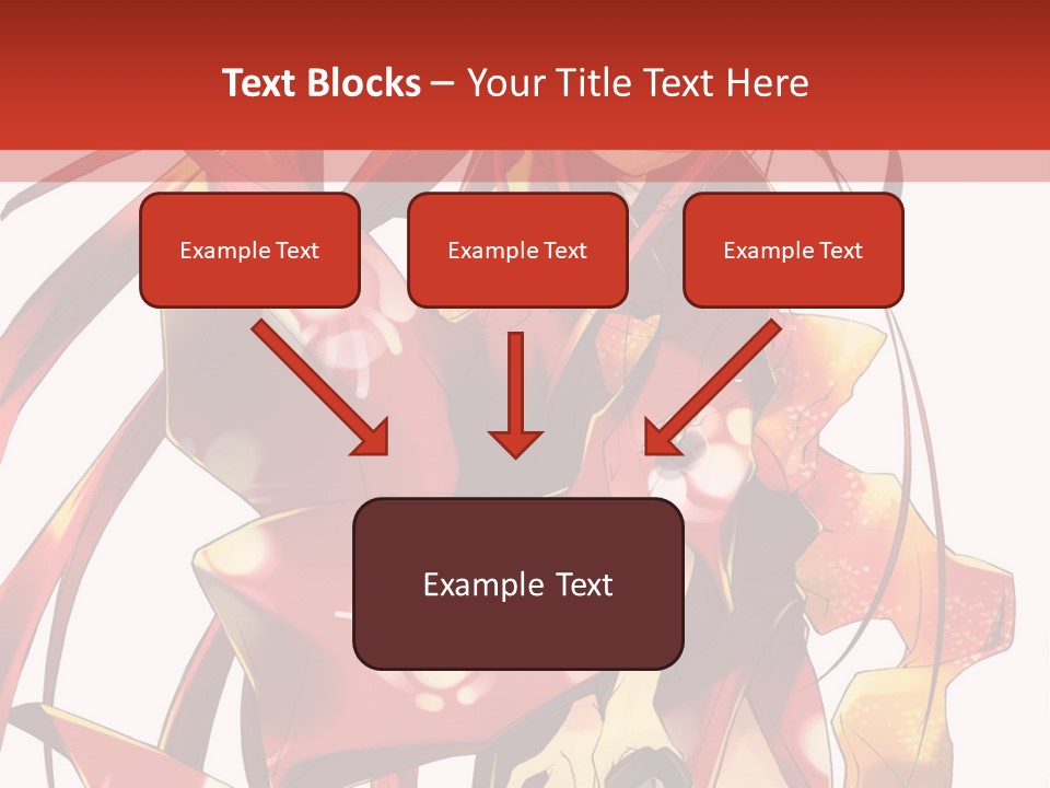 A Woman In A Red Dress With Long Hair PowerPoint Template