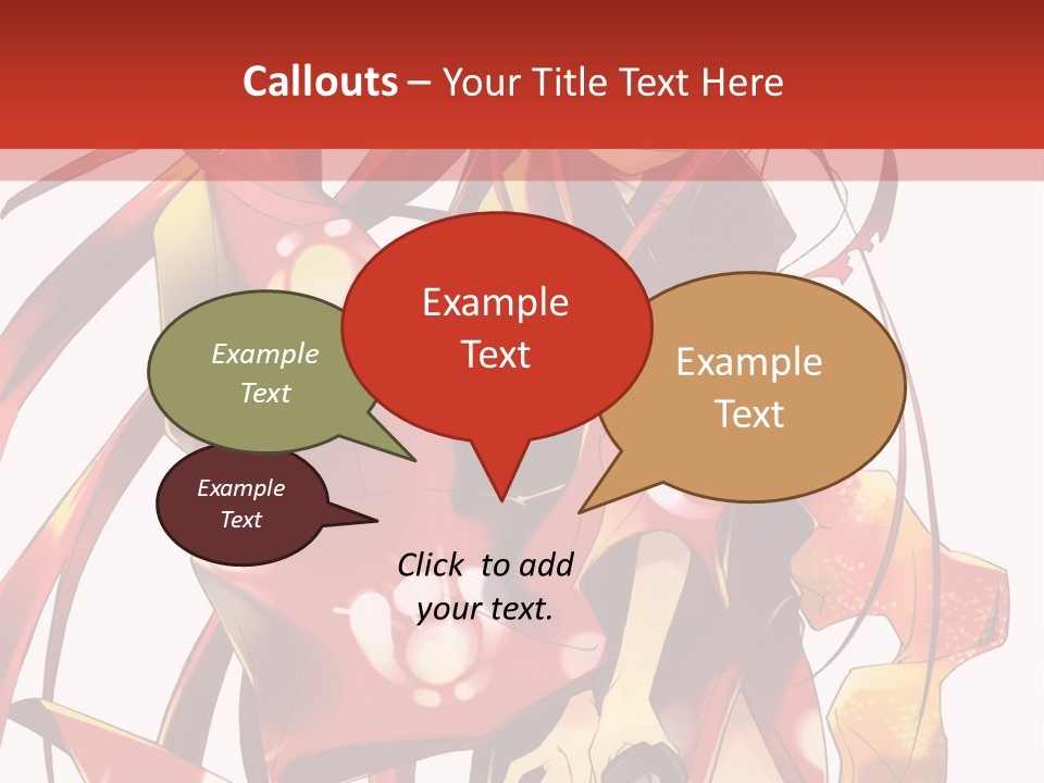 A Woman In A Red Dress With Long Hair PowerPoint Template