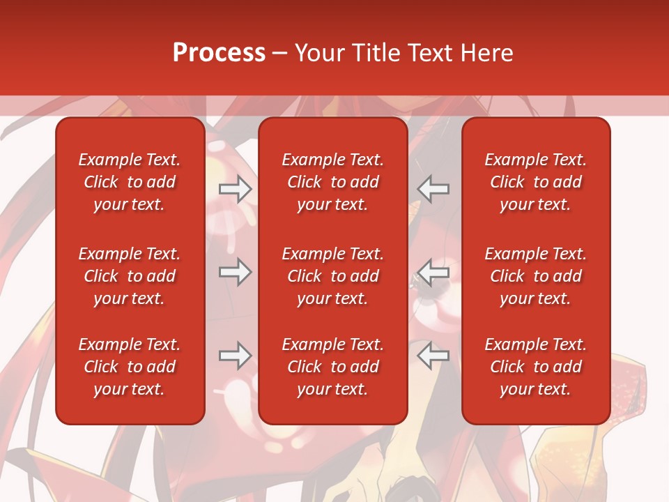 A Woman In A Red Dress With Long Hair PowerPoint Template