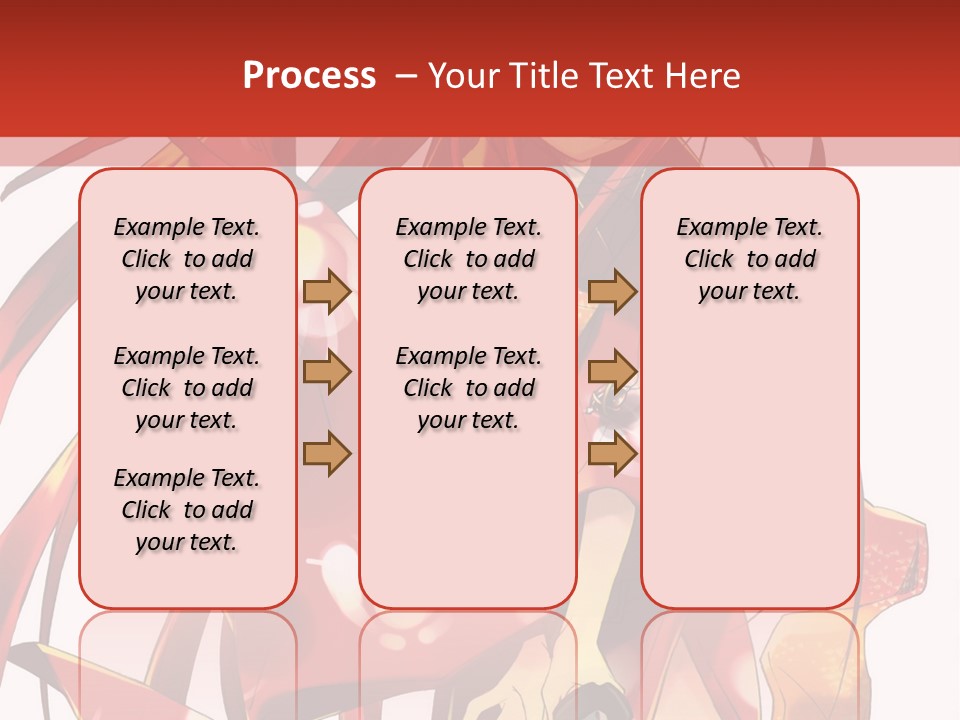 A Woman In A Red Dress With Long Hair PowerPoint Template