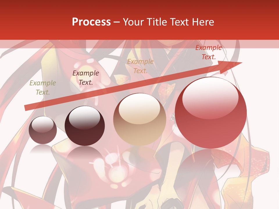 A Woman In A Red Dress With Long Hair PowerPoint Template