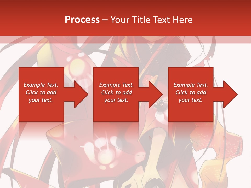 A Woman In A Red Dress With Long Hair PowerPoint Template