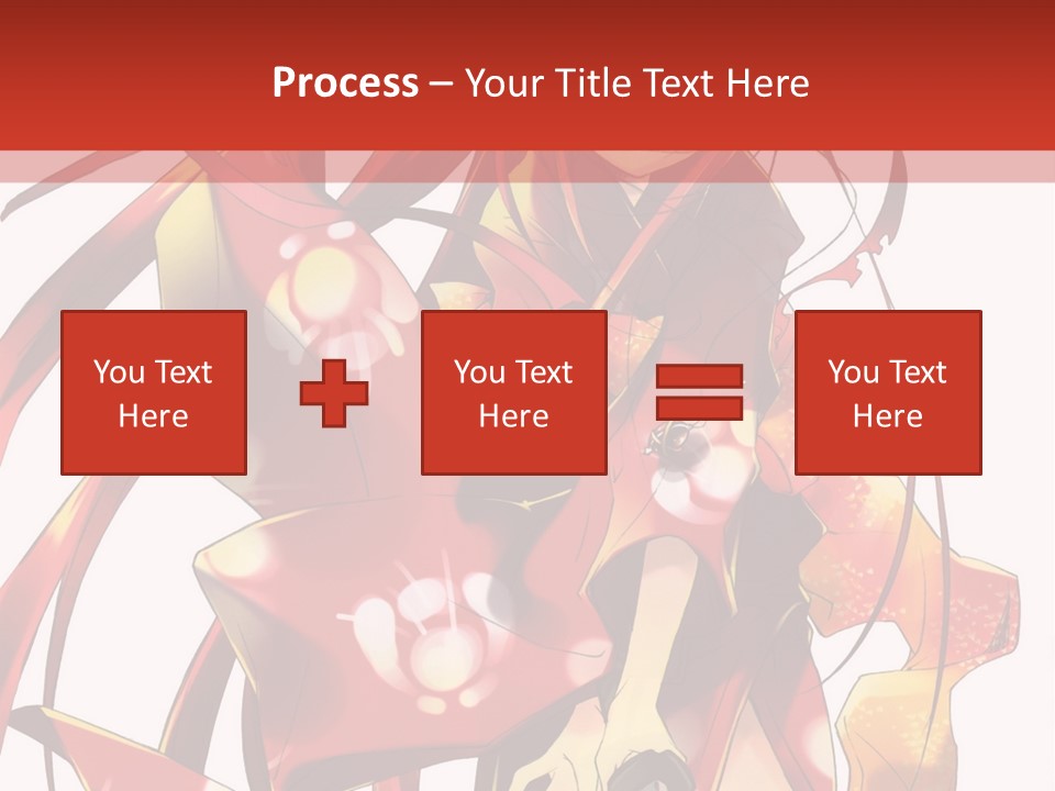 A Woman In A Red Dress With Long Hair PowerPoint Template