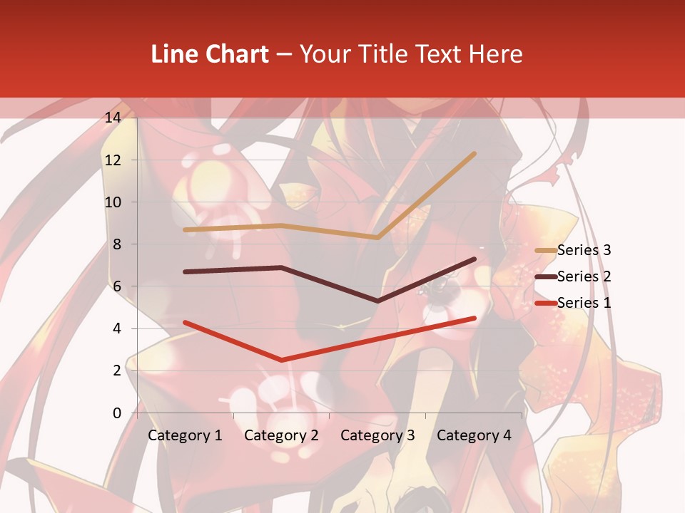 A Woman In A Red Dress With Long Hair PowerPoint Template